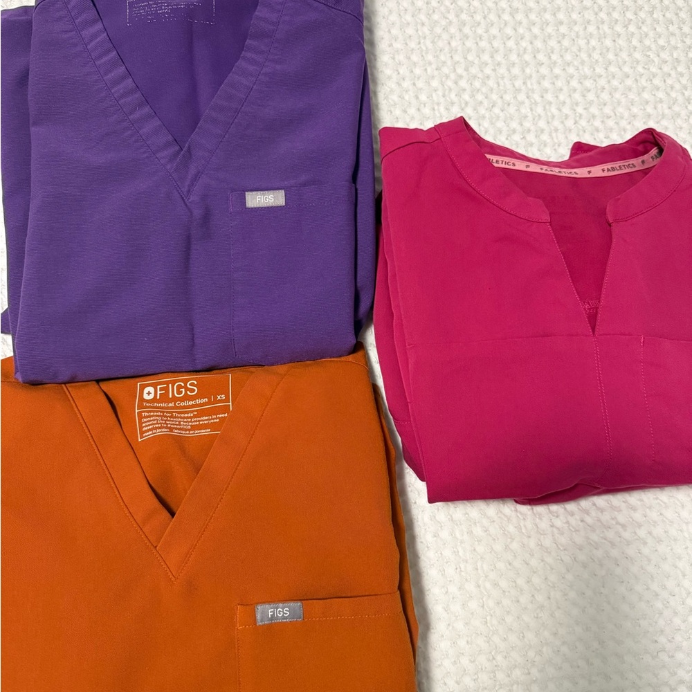 Figs + Fabletics scrub sets bundle